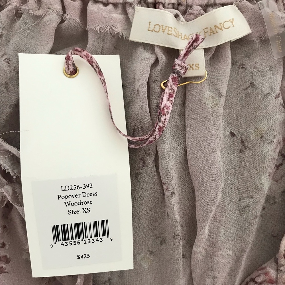 ‼️SOLD‼️ LoveShackFancy Popover Dress in Woodrose - Picture 5 of 6